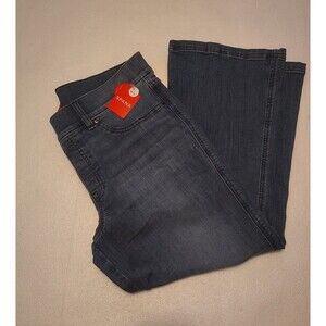 NWT Spanx denim cropped kick flare pant size xl petite